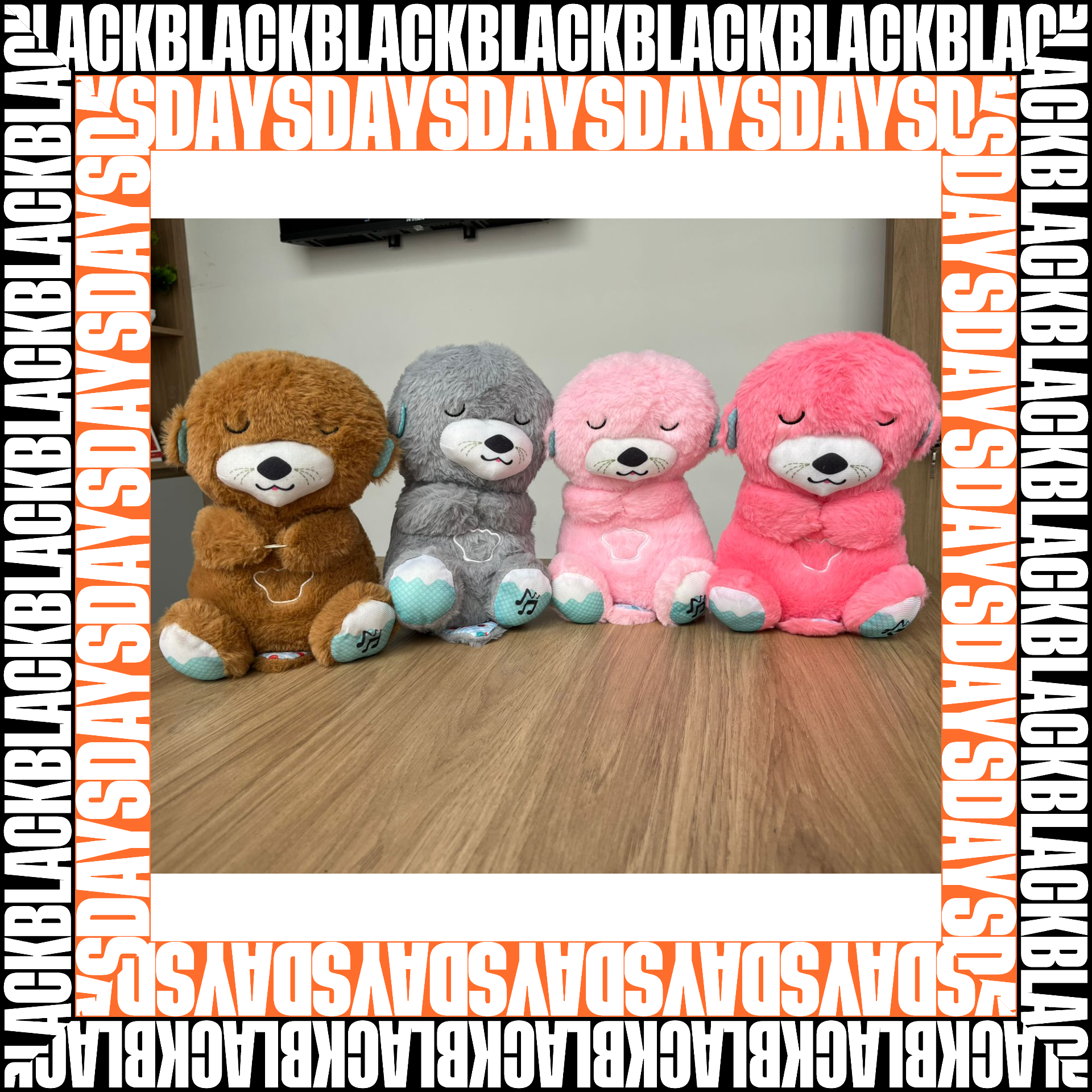 Peluche Nutria Elefante Respi Black Days